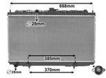 VAN WEZEL Kühler, Motorkühlung 13002215 für NISSAN