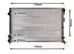 VAN WEZEL Kühler, Motorkühlung 43002259 für RENAULT