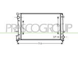 PRASCO Kühler, Motorkühlung ft030r004 für ABARTH Fiat