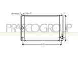 PRASCO Kühler, Motorkühlung ty090r006 für TOYOTA
