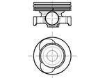 MAHLE Kolben 021pi00118100 für Mercedes RENAULT