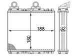 MAHLE Wärmetauscher, Innenraumheizung ah222000s für SAAB
