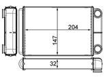 MAHLE Wärmetauscher, Innenraumheizung ah258000s für Vaughall
