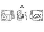 MAHLE Stellelement, Mischklappe aa59000p für Ford