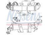 NISSENS Kühler, Abgasrückführung 989389 für Opel Vaughall NISSAN RENAULT