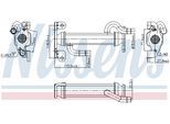 NISSENS Kühler, Abgasrückführung 989400 für Iveco