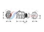 AVA QUALITY COOLING Kompressor, Klimaanlage bwak309 für BMW
