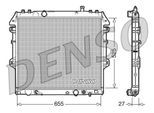 DENSO Kühler, Motorkühlung drm50045 für TOYOTA