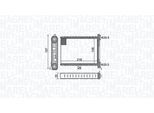 MAGNETI MARELLI Wärmetauscher, Innenraumheizung 350218464000 für Opel Vaughall RENAULT ALFAROME/Fiat/LANCI