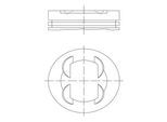 MAHLE Kolben 681pi00109000 für KIA