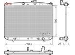 DENSO Kühler, Motorkühlung drm51020 für LEXUS