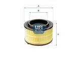 UFI Luftfilter 27b7400 Filtereinsatz 139mm für Ford MAZDA