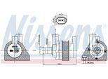 NISSENS Zusatzwasserpumpe 832110 für SEAT