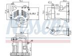 NISSENS Kühler, Abgasrückführung 989313 für Ford Volvo DS