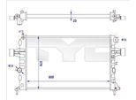 TYC Kühler, Motorkühlung 7250038r für Opel