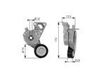 GATES Riemenspanner, Keilrippenriemen Spannrolle, DriveAlign® t38148 für VW