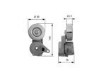 GATES Riemenspanner, Keilrippenriemen DriveAlign® t38413 für MITSUBISHI
