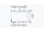 MAGNETI MARELLI Kühler, Motorkühlung 350213184800 für Ford