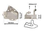 VAN WEZEL Ölkühler, Motoröl 37013708 für Opel