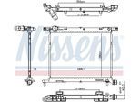 NISSENS Kühler, Motorkühlung 607029 für LANCIA