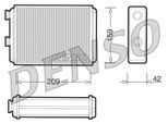 DENSO Wärmetauscher, Innenraumheizung drr09070 für LANCIA Fiat