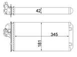 MAHLE Wärmetauscher, Innenraumheizung ah64000s für Mercedes