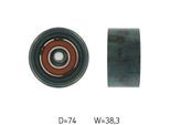 SKF Umlenk-/Führungsrolle, Keilrippenriemen vkmcv53009 für Volvo