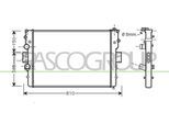 PRASCO Kühler, Motorkühlung ft927r001 für Iveco Fiat