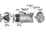 VAN WEZEL Kompressor, Klimaanlage 1800k482 für Ford