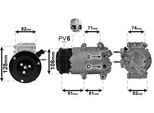 VAN WEZEL Kompressor, Klimaanlage 1800k498 für Ford