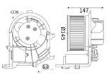 MAHLE Innenraumgebläse ab417000s für RENAULT