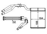MAHLE Wärmetauscher, Innenraumheizung ah257000s für Ford