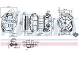 NISSENS Kompressor, Klimaanlage 89584 für CADILLAC