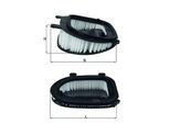 KNECHT Luftfilter lx3541 Filtereinsatz 114,1mm für BMW