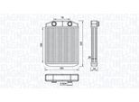 MAGNETI MARELLI Wärmetauscher, Innenraumheizung 350218516000 für RENAULT