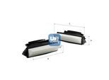 UFI Luftfilter 30e5700 Filtereinsatz 97mm für Mercedes