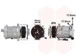 VAN WEZEL Kompressor, Klimaanlage 0101k700 für ALFA ROMEO