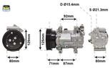 VAN WEZEL Kompressor, Klimaanlage 4300k401 für Mercedes RENAULT