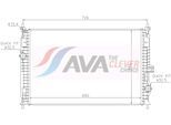 AVA QUALITY COOLING Kühler, Motorkühlung pe2438 für Vaughall Peugeot Citroën Fiat TOYOTA
