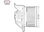 DENSO Innenraumgebläse dea05005 für BMW