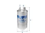 UFI Kraftstofffilter 24one00 Filtereinsatz 205mm für Ford Fiat TATA