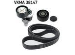 SKF Keilrippenriemensatz vkma38147 für Ford Volvo Subaru VW Peugeot JAGUAR Mercedes MITSUBISHI RENAULT HYUNDAI TOYOTA