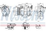 NISSENS Kompressor, Klimaanlage 891016 für DS Peugeot