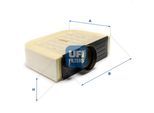 UFI Luftfilter 30b1500 Filtereinsatz 109mm für VAG