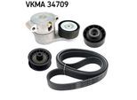 SKF Keilrippenriemensatz vkma34709 für Ford Volvo Subaru Peugeot VW Fiat JAGUAR Mercedes MITSUBISHI RENAULT TOYOTA HYUNDAI