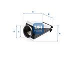 UFI Luftfilter 30b8700 Filtereinsatz 262mm für Mercedes NISSAN