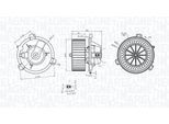 MAGNETI MARELLI Innenraumgebläse 069412313010 für ALFAROME/Fiat/LANCI