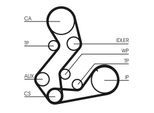 CONTINENTAL CTAM Wasserpumpe + Zahnriemensatz ct901wp1 für Ford MAZDA