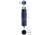 MAHLE Kraftstofffilter kl83112 mit Filterheizung 246,7mm für Volvo