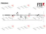FTE Seilzug, Feststellbremse 9250632 hinten links für TOYOTA